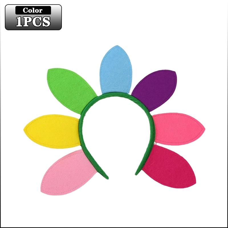 

Sunflower Hair Bands Rainbow Colour Hair Bands Birthday Festival Party Cute Headband Stage Hair Decoration Children s Day Gift