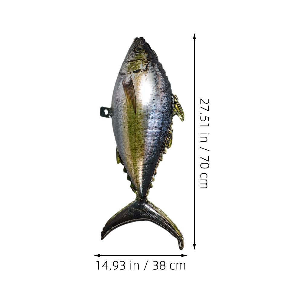 10pcs Inflatable Fish Balloons Aluminum Foil 3D Ocean Simulation Tuna Inflatable Birthday Party Decoration Balloon