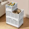 Portable Book Frame Multi-purpose Books Sorting Box Foldable Storage Basket  Clothes