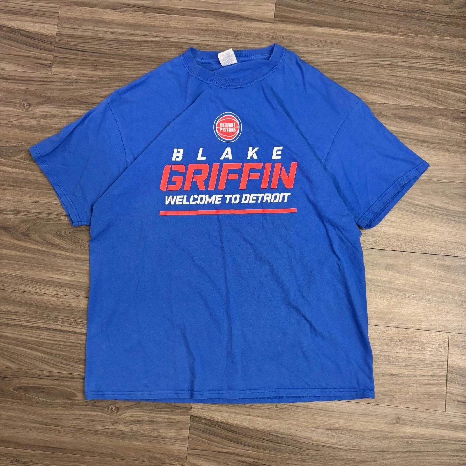 Y2K / Vintage Detroit Pistons Blake Griffin Welcome to Detroit T-shirt Size XL 4XL