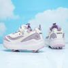 Boys/ Girls Deformed Shoes Four-wheel Dual-purpose Roller Skates Double Row Running Shoes Roller Skates Shoes with Wheels