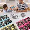 Fun Metal Chinese Ring Puzzle Intelligent Brain Teaser IQ Logic Game for Children Adult Family Entertainment Educational Toy