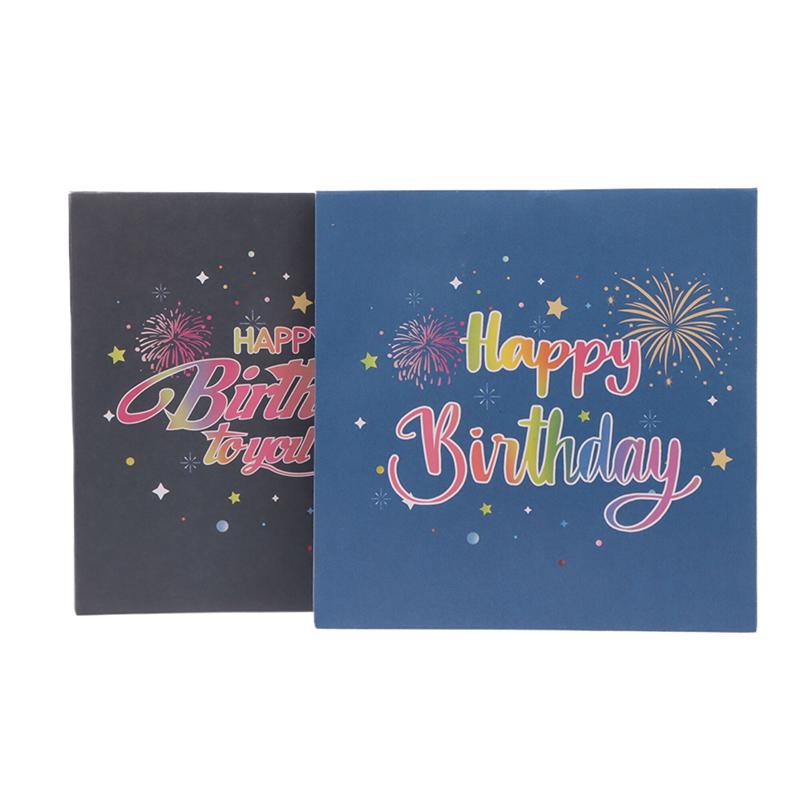 Birthday Cards Lights And Sound Pop Up Happy Birthday Card Fireworks Birthday Greeting Cards 3D Pop Up 3D With Envelope