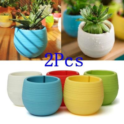 2 Adet Taş hap saksısı retiküle çim saksısı etli bitki saksısı masaüstü saksı mini saksı
