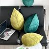 Christmas Decoration Leaf Shaped Pillows Nordic Style Minimalist Sofa Waist Cushion Living Room Home Decor Headboard Cushions