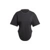 Women's CRFD HEM T Elastic Waist Breathable Regular Fit Sports Short Sleeve T-Shirt Black IN3656