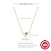 Turquoise Light Luxury Necklace Women'S Design Sense Sterling Silver Simple Tide French Temperament Advanced Sense Collarbone Chain