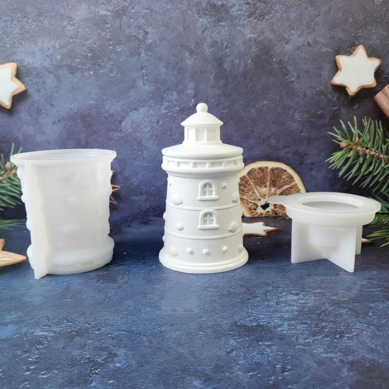 Silicone Lighthouse Jar Mould To Create Unique Resin Jewelry Boxes And Home Decoration Items