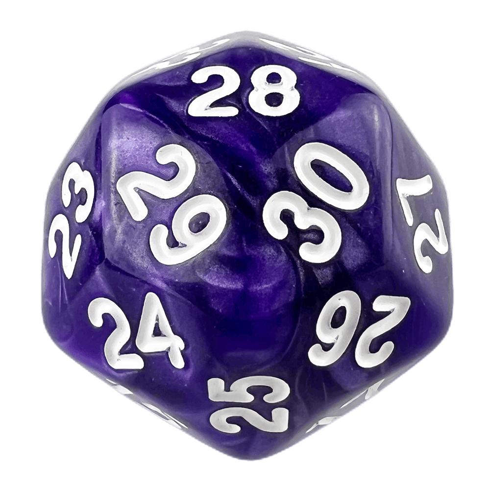Dice D30 Polyhedral Dice Marble Effect Dice for Role Plsying Game Board Game Accessories