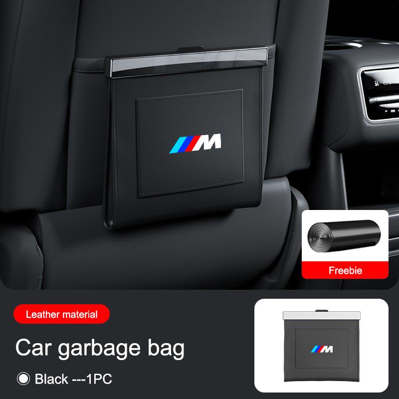 For BMW 5 7 Series G11 G12 G30 G31 G32 I8 I12 I15 G01 G02 G05 Car Seat Back Trash Bag Interior Storage Accessories Keychain