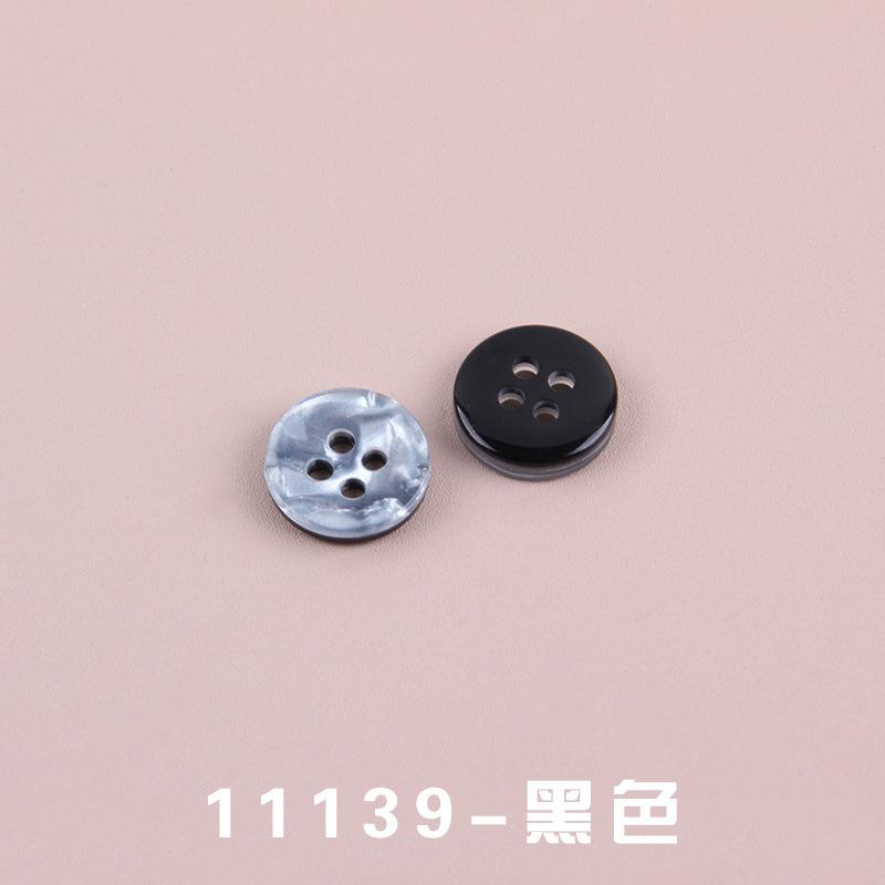 Four Eyes Resin Shirt Sweater Round Button Decorative Men's Open Cardigan Windbreaker Transparent Accory 100pc/lot