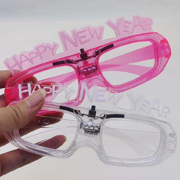 Cosplay LED Light Up Square Eyewear For Adults Kids Costume Accessories New Year Eve Party Decoration Supply