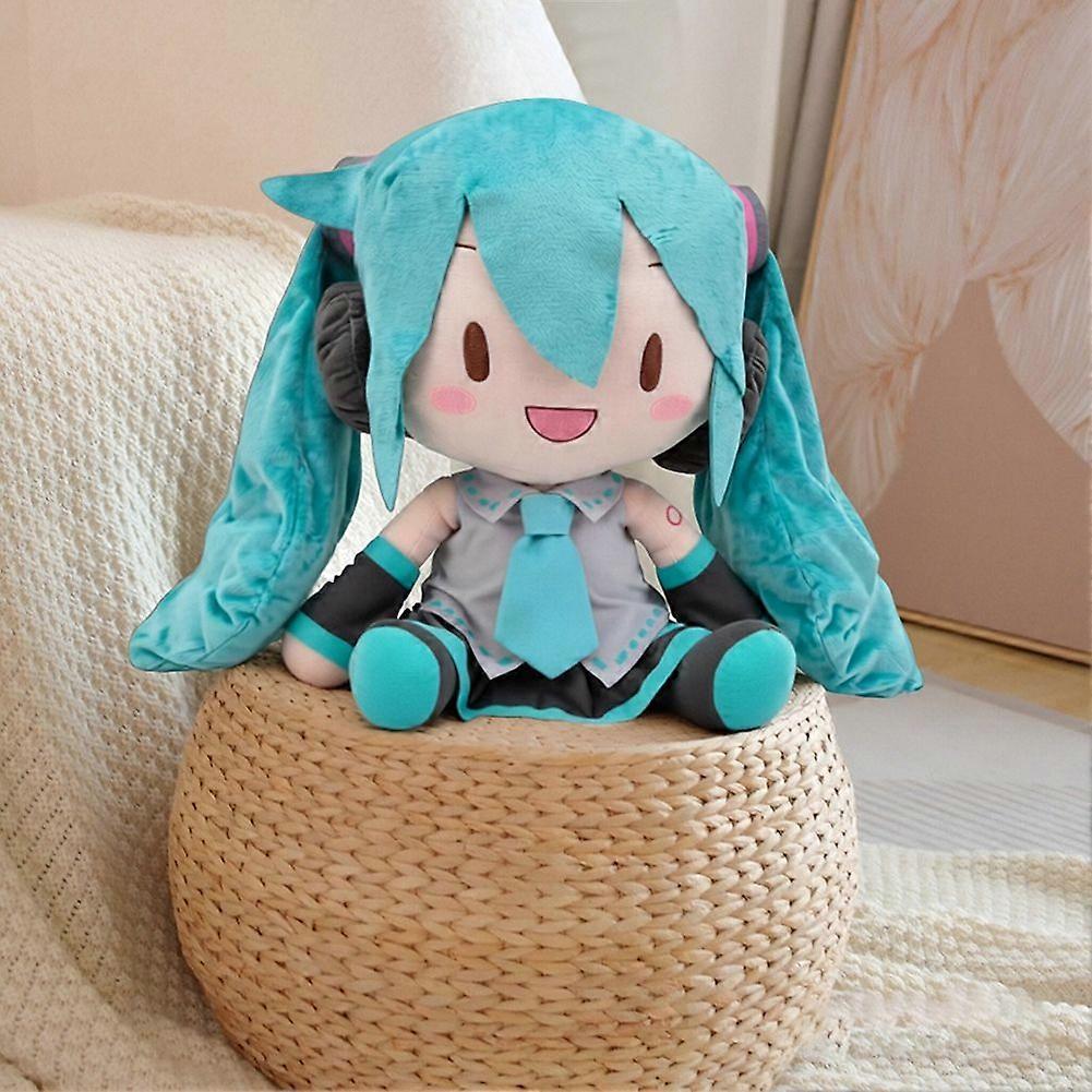 32cm Miku Plush Toy Anime Stuffed Animal Girl Doll - Cute Collectible Soft Cuddly Plushie Gift for Kids Fans