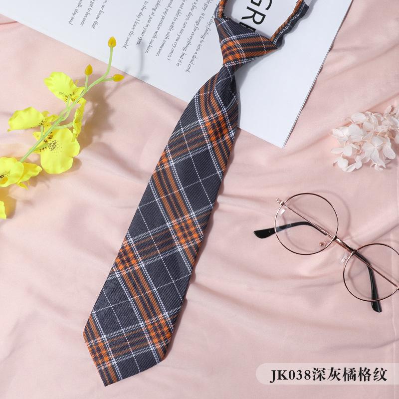 Jk Japanisches Karo Damenkragen Schwarzer Krawattenkragen Seil College-Stil Streamer Schleife Hemd Ins Matrosenanzug