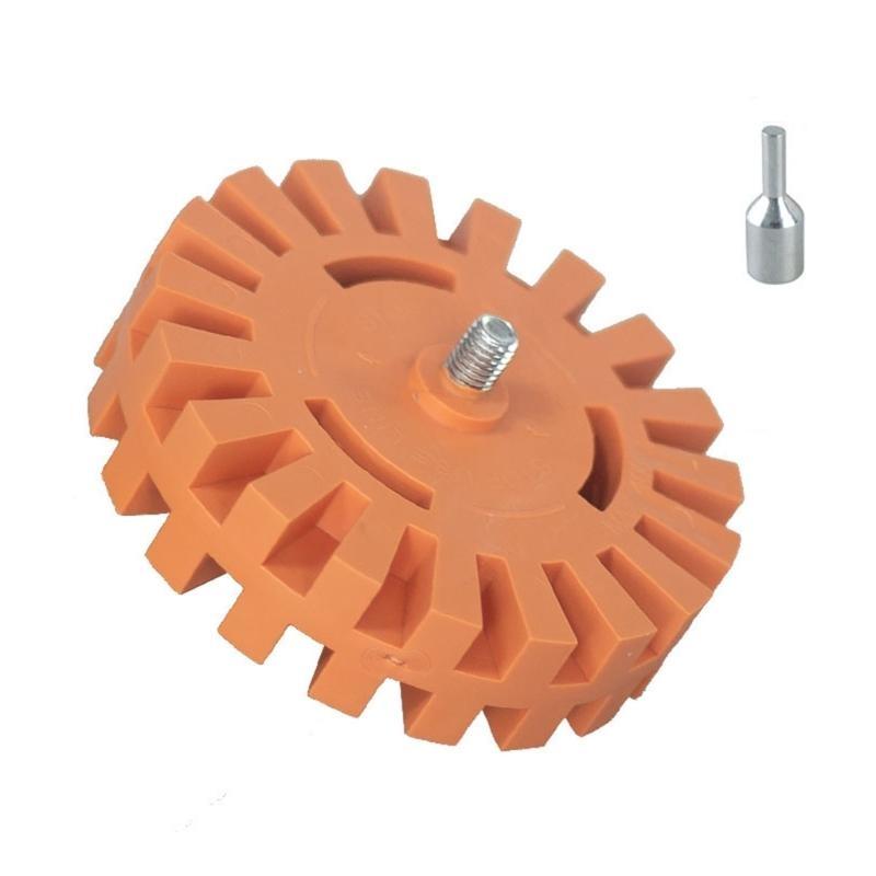   Portable Rubber Eraser Wheel Efficient Glues Removal Wheel for Car Protects Paint While Cleaning Surfaces