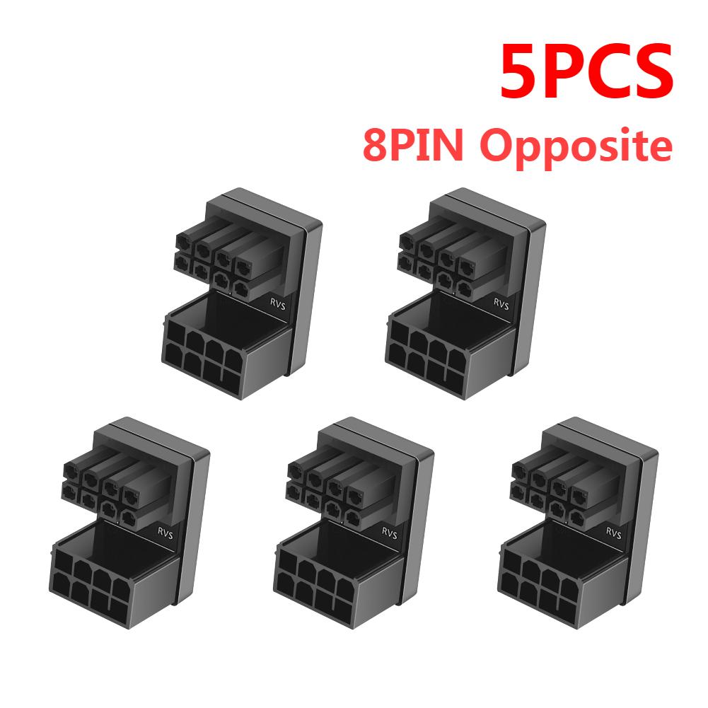 ATX GPU VGA PCIe 8 Pin 6Pin U to 180 Degree Angle Connector Power Adapter Board for Desktop Video Card Graphics GPU Adapter