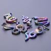 Snake Charm Cobra Rainbow Pendant 5pcs Mix Animal Charms For Jewelry Making Supply DIY Necklace Fashion Earring Punk Accessories