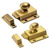Solid Brass Cabinet Fastener Lock Mounted Hardware Furniture Door Bolt  Cupboard Hardware