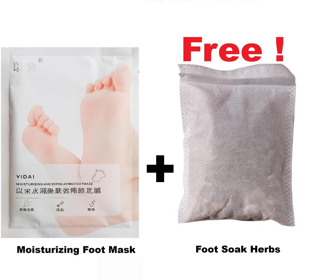 BrownScript Cracked Skin, Ultra Hydrating Foot Mask, 1 Pairs Moisturizing Socks: Intensely Moisturizes Repairs and Softens Rough Dry Skin with Ur