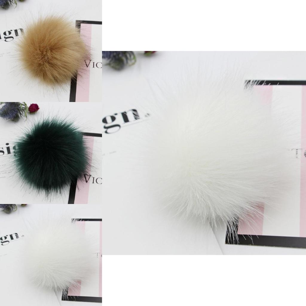 Soft And Fluffy Diy Faux Raccoon Fur Pom Poms For Stylish Beanie Hats Accessories