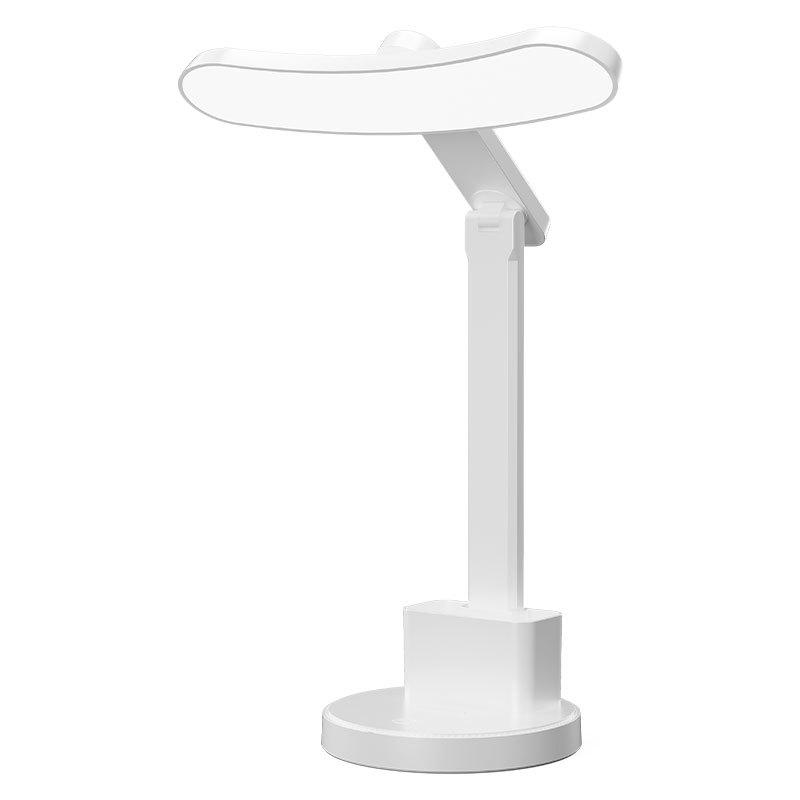 LED Folding Desk Lamp: Eye-Protective, Ambient, Rechargeable Night Light for Study, Dorm, and Bedside Reading.