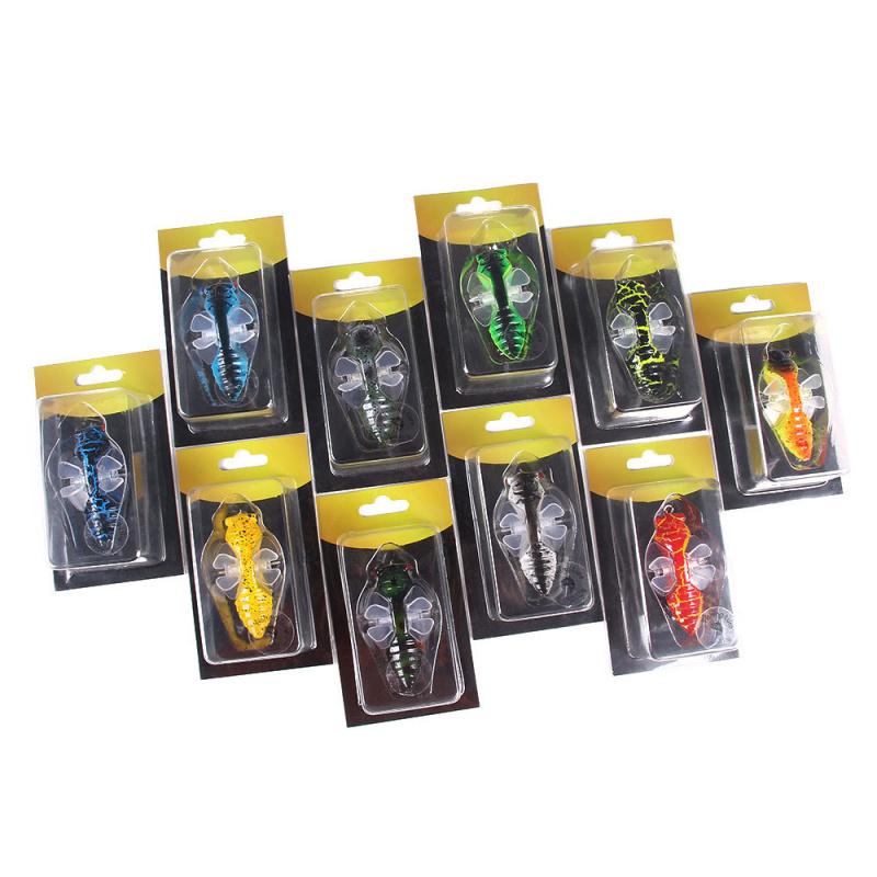 Insect Bionic Lure Bait15.5g7.5cmSurface Casting Vibration Sinking Bait for Freshwater and Saltwater Universal Bass and Mandarin