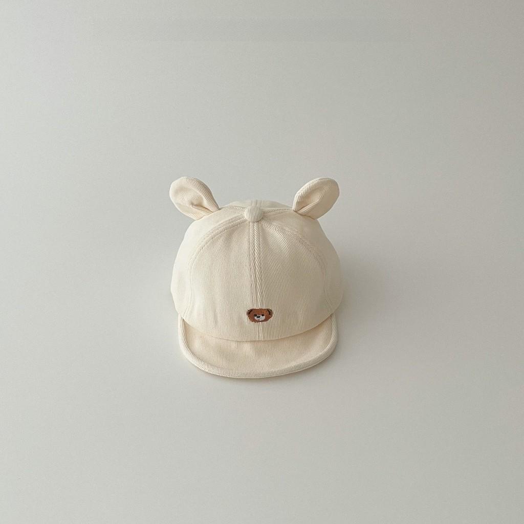 Baby Bear Cartoon Sun Hat With Wide Brim For Summer Sun Protection For Toddlers