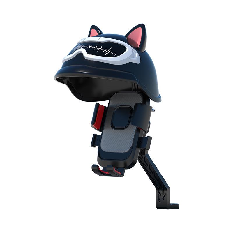 Motorcycle & Bicycle Phone Holder with Sunshade and Shock Absorber