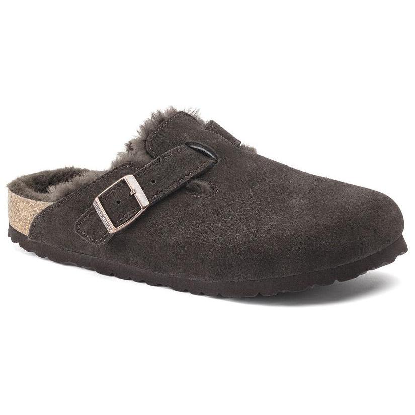 Boston Birkenstock Shearling Suede 'Mocha' 1020567