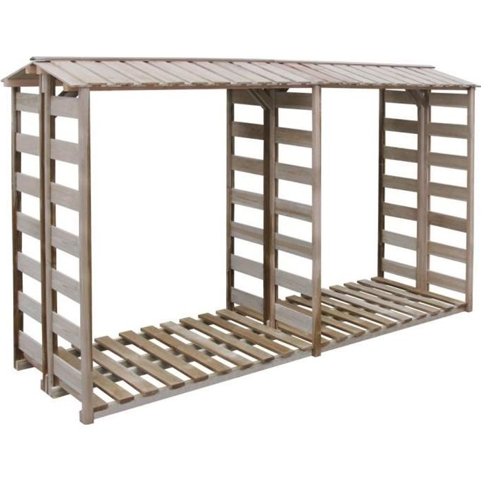 VidaXL Abri de stockage du bois de chauffage 300x90x176cm Pin imprégné