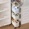 Bieying Carbon Steel Slim Kitchen Storage Cart