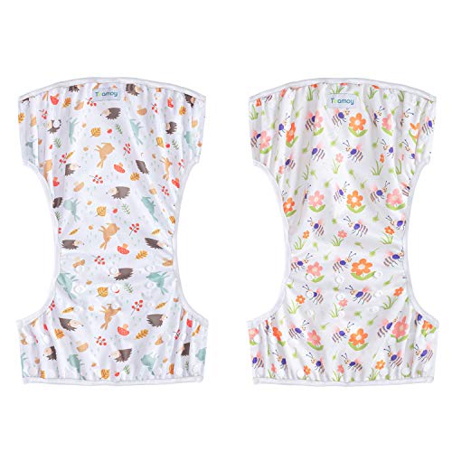 Teamoy Swim Pants, 2-Piece Set for Babies Ages 0-3, Adjustable Buttons, Waterproof Outer Layer, Polyester Mesh Inner Layer, Diaper Cover, Perfect for