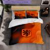Set Biancheria da Letto 3 Pezzi con Motivo Calcio Olandese Morbida Copripiumino in Microfibra con Federe per Camera da Letto