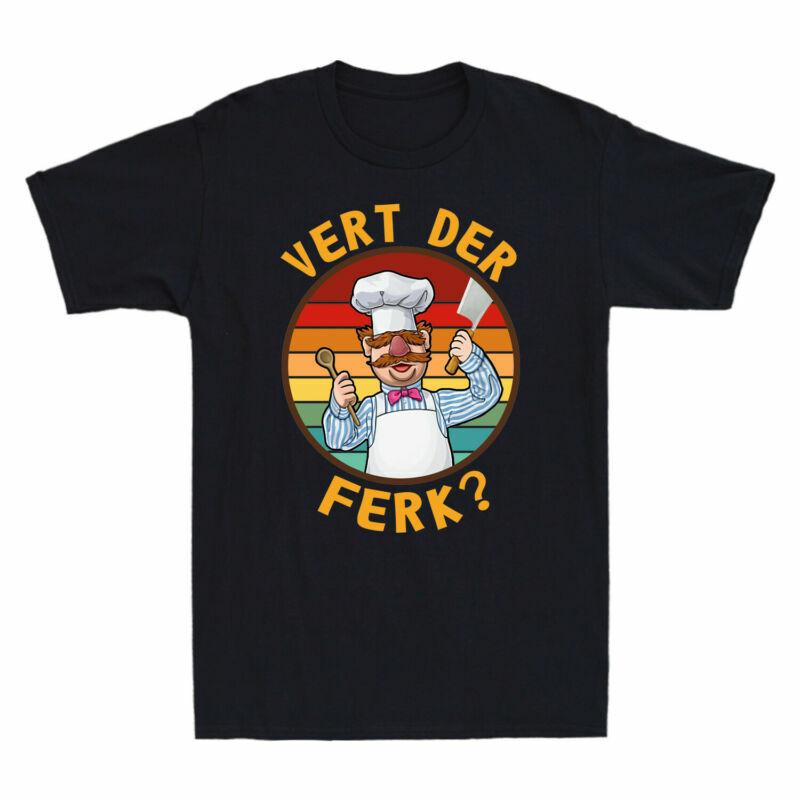 Der Knife Ferk Vert Chef Holding Sunset Men s Swedish T-Shirt Vintage Design Unisex T-Shirt XXXXL