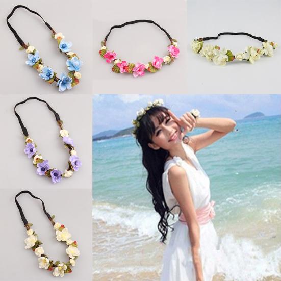 Boho Blumen Frauen Mädchen Blume Haarband Stirnband Festival Party Hochzeit Dekor