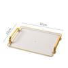 Serving Tray with Handles Jewelry Tray for Dressing Room Bathroom Decoration
