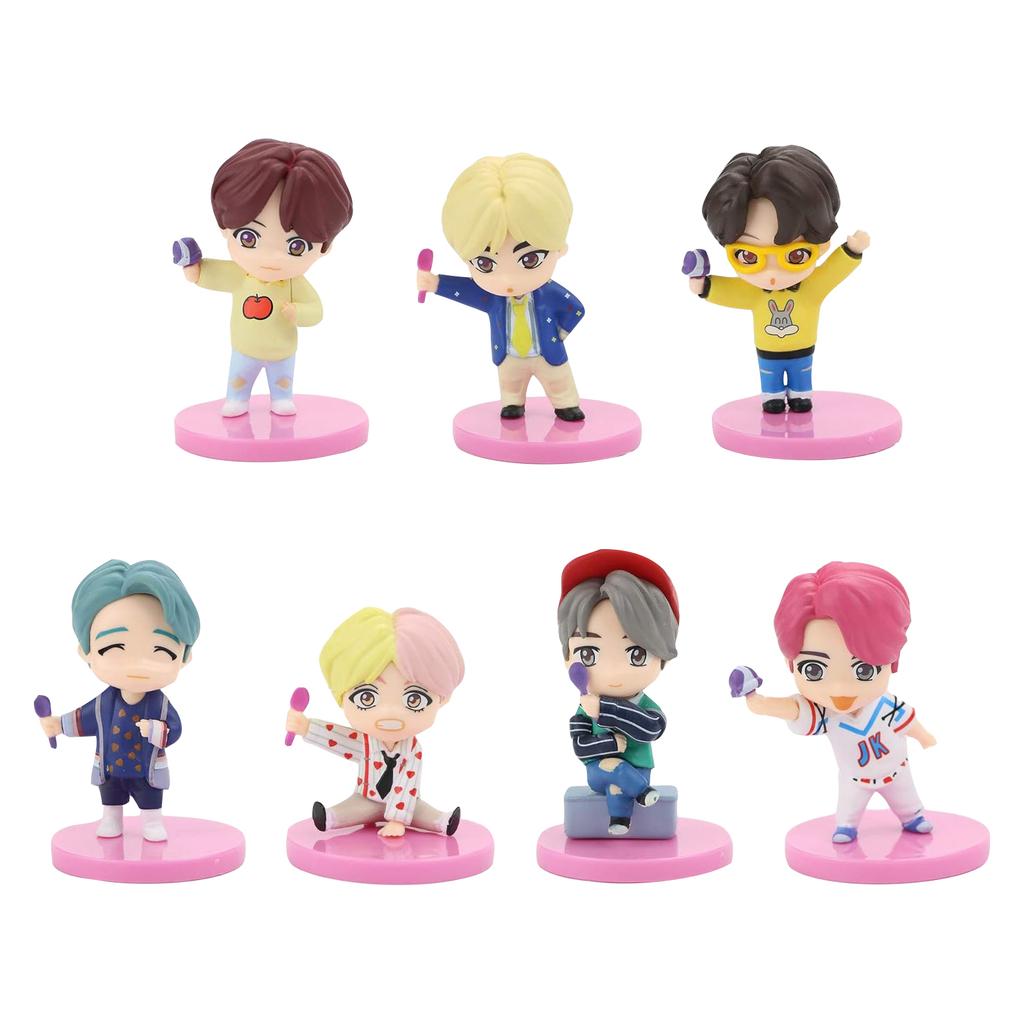 Figure Set, 7PCS 8cm PVC Idol Dolls, Cute Collectible Figurines For Fans, Desktop Decoration & Gift