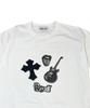 SK8ER ROCK Rock Cross Collage T-Shirt ((White))