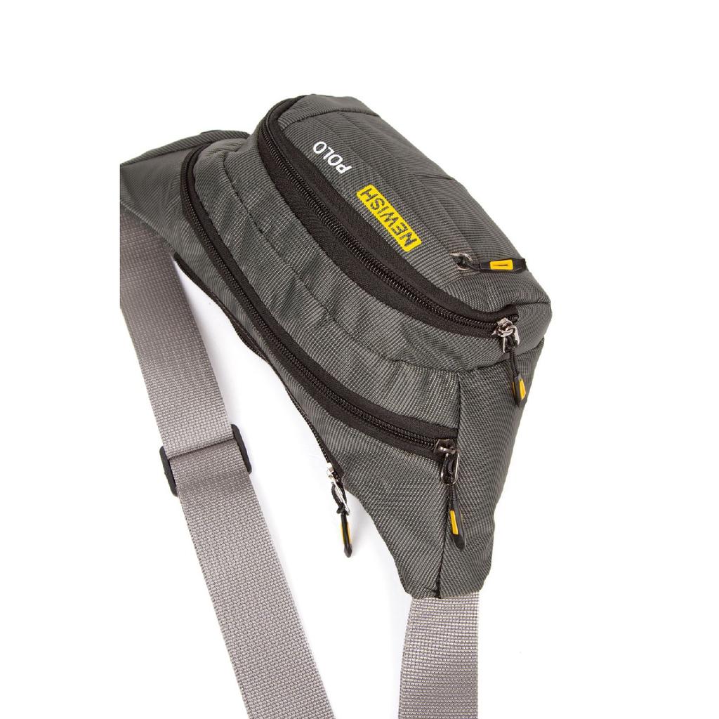 Unisex Black Waterproof Waist And Shoulder Bag Freebag With Usb And Headphone Port