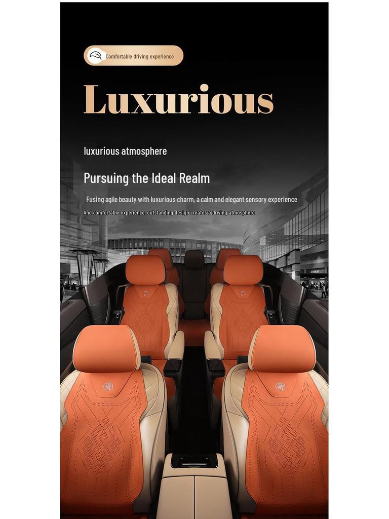 Buick LaCrosse & GL8 Suede Car Seat Cushion - All Seasons Saddle Design