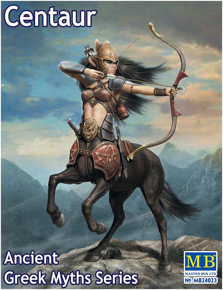 Master Box 1/24 Scale Greek Mythology Series Archer Centaur, Half-Human, Half-Beast Plastic Model, MB24023