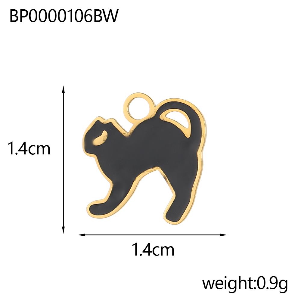 

CARLIDANA Stainless Steel Colored Drip Oil Snake Pendant Female Dog Cat Bird Animal Charm Jewelry for Diy Necklace Earrings