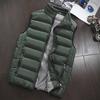 Men  Winter Coat Padded Cotton Vest Warm Hooded Thick Vest Tops Jacket