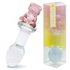 Merci Crystal Gem Petite Honey Dildo Heart Bear Short Cute Vagina Training Anal Beginner Glass Smooth Insertion Feeling