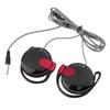 3,5 mm Bekabelde Gaming Headset On-Ear Sportkoptelefoon Oorhaakje Muziek Oordopjes met Microfoon In-line Bediening voor Smartphones Tablet Laptop Desktop PC