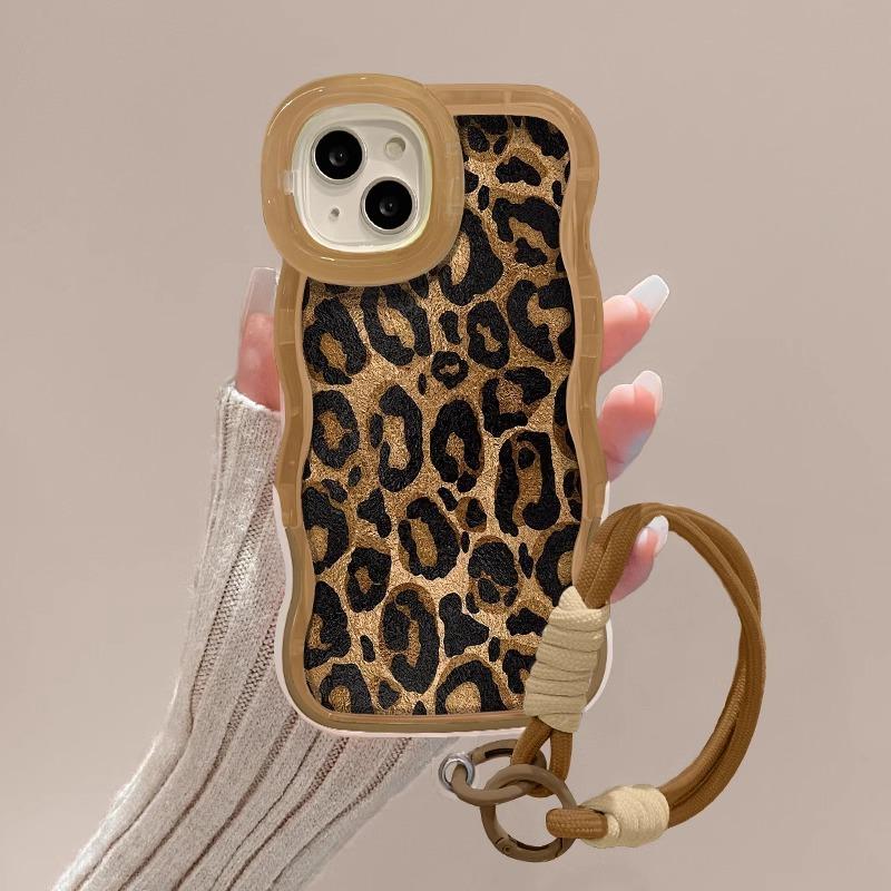 

Ретро Леопардовый Принт Ресницы Подходит для Чехла для Телефона Apple 14PRO 13 Силиконовый Противоударный 12 Милый Полный Чехол 11 Двойная Подставка X OPPO Reno 11 Pro