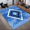 Hamburger SV Printed Carpet, Home Sofa Decoration for Living Room & Bedroom, Non‑Slip Play Flannel Floor Mat for Game Room