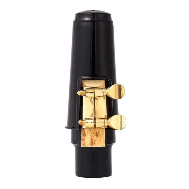 Alto Saxophone Mouthpiece Kits Includes Saxophone Mouthpiece, Plastic Cap, and Metal Ligature Clip Sax Saxophone Parts