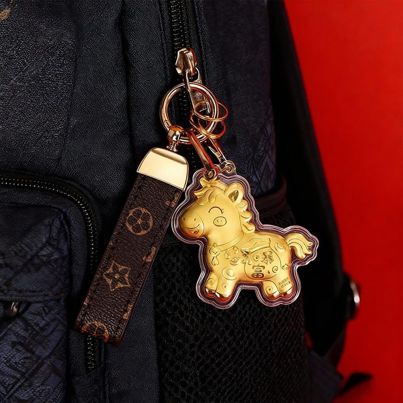 Klíčenky s koňmi 2026 Dárky k čínskému Novému roku Jarní festival Party drobnosti Klíčenky s koňskými maskoty na tašky Novoroční dekorace