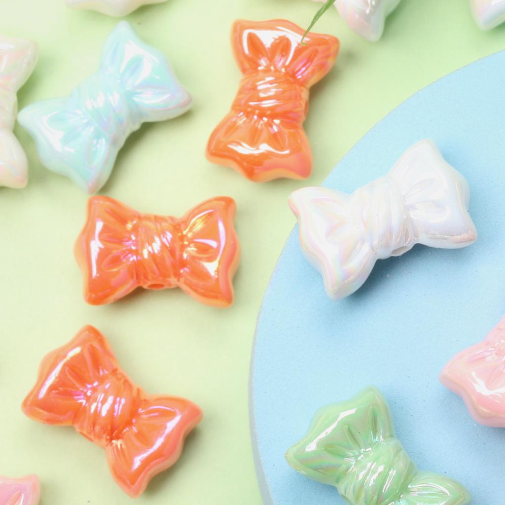 Acrylic Sugar Beads Beading Accessory Handmade Material For Necklace Earrings 5Pcs 16*24mm Jewelry Making Charms DIY Making Craft